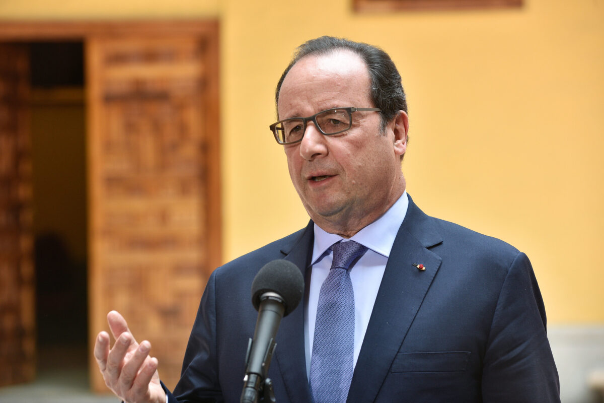 President of France François Hollande.