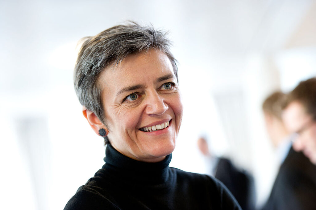 EU commissioner Margarethe Vestager.