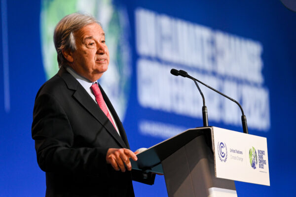 UN Secretary General António Guterres.