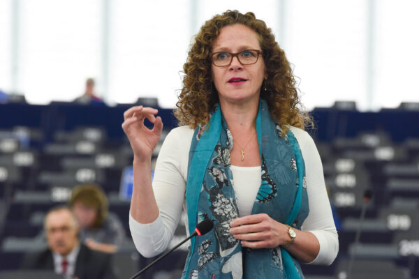 MEP Sophie in ’t Veld during parliamentary deliberations on the upcoming G20 summit.