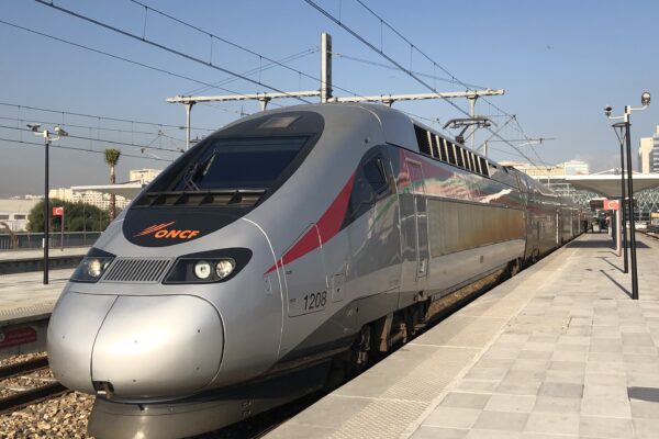 The Al Boraq train at the Tangier terminus.