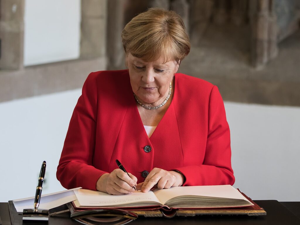 Angela Merkel.