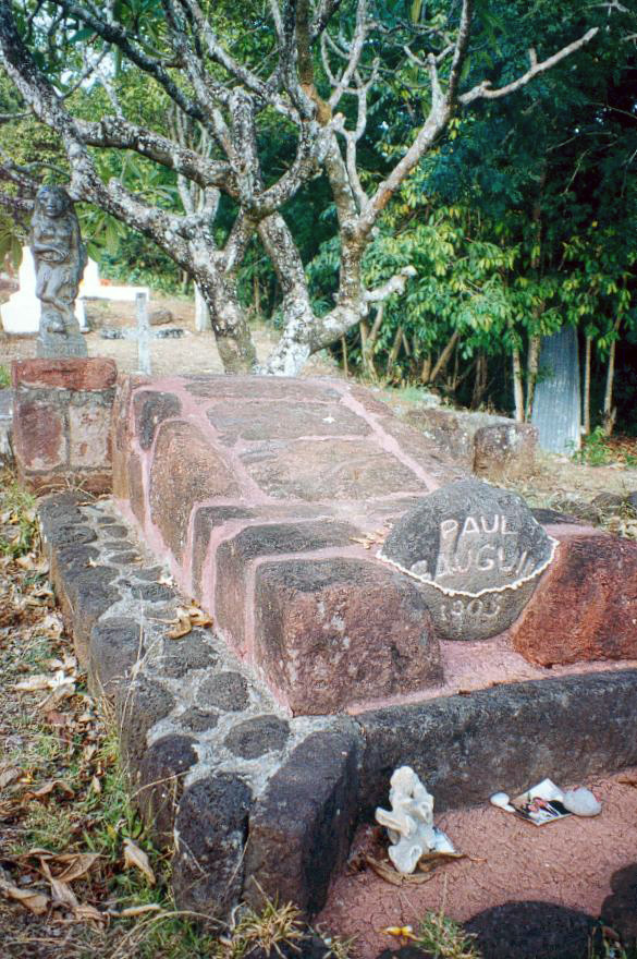 Paul Gauguin's tomb on Hiva Oa.